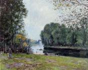 阿尔弗莱德 西斯莱 : A Bend in the Loing, Sunlight